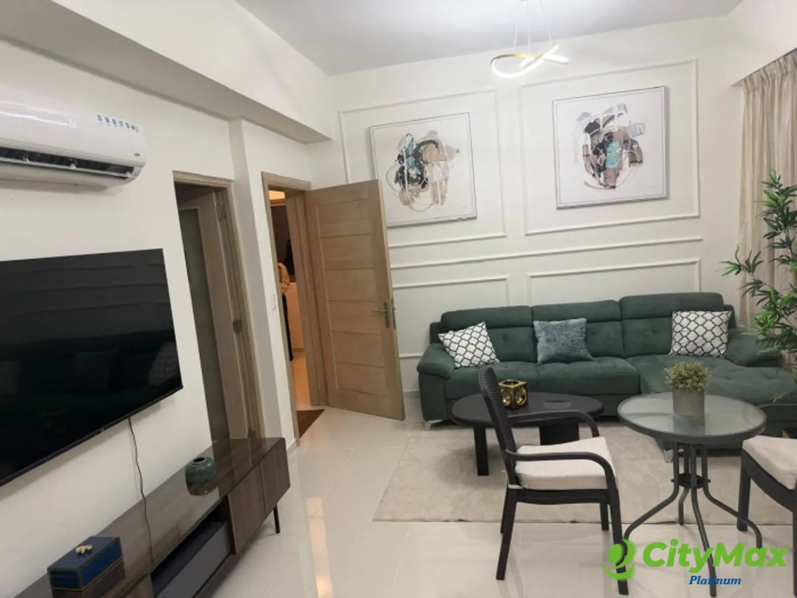Apartamento Amueblado en Renta, 1 Habitación, Piantini - foto 2