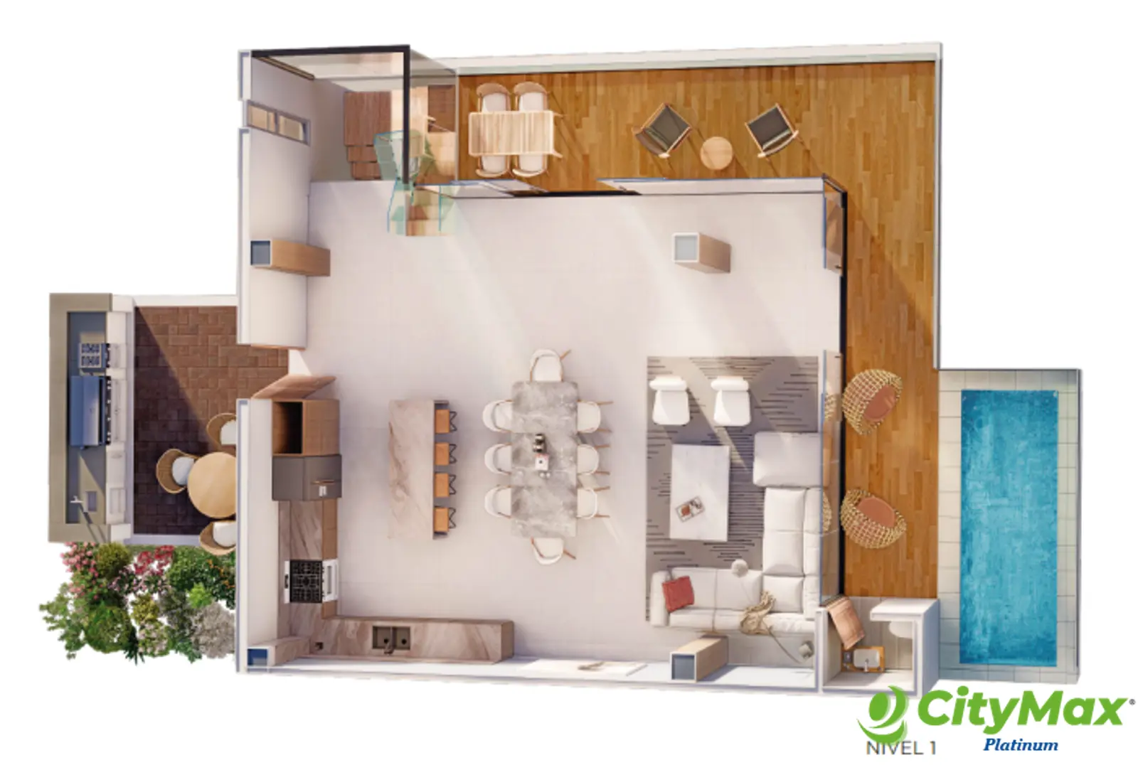 Venta de villa de 2 habitaciones 4 Niveles y Piscina  - foto 8